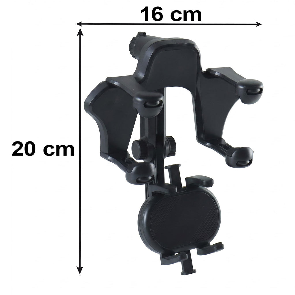Adjustable Car Rear View Mirror Phone Holder For Navigation And Driving (1 Pc)